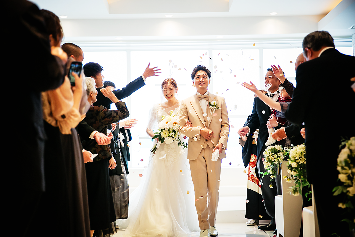 クイーンズマリーの新郎新婦